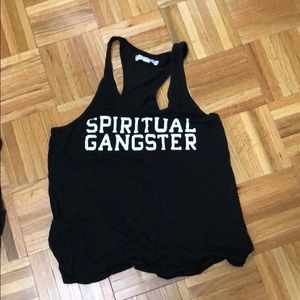 Spiritual gangster racerback tank size SM